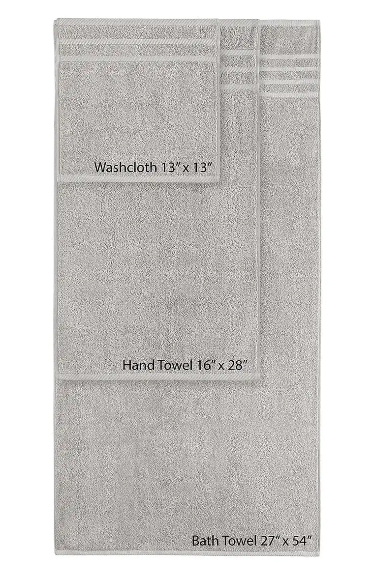 100% Turkish Cotton 6 Piece Bath Towel Set Gray A Touch of Comfort Soft and Absorbent Enhance Your Daily Routine