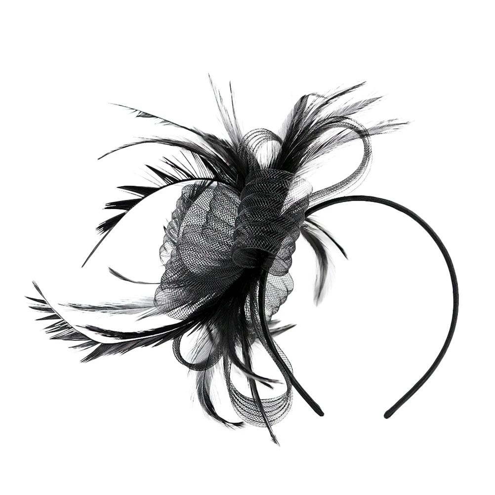 

Hairband Clip Fascinator Headpiece Hats for Women Fascinators Dress Tea Headband Fasinators The & Caps