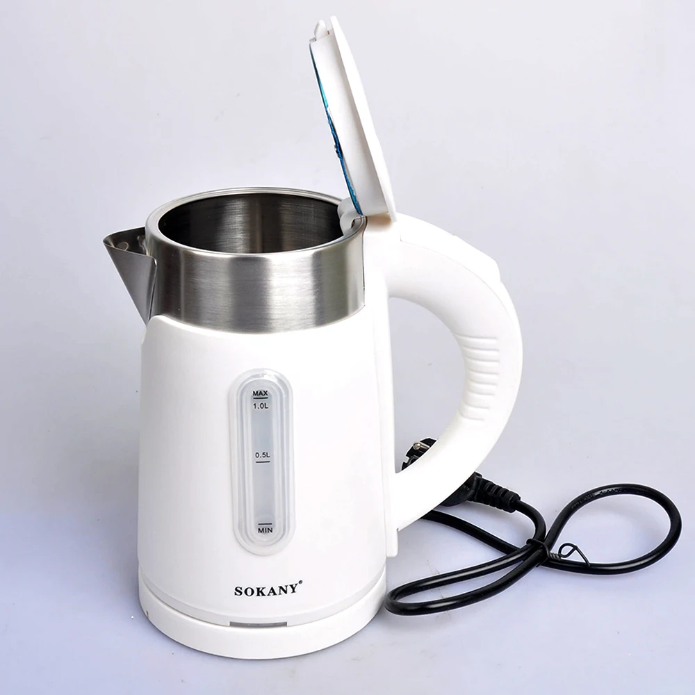 Houselin 1L 304 Stainless Steel Electric Kettle 1200w Household Kitchen Quick Heating Electric Boiling Tea Pot