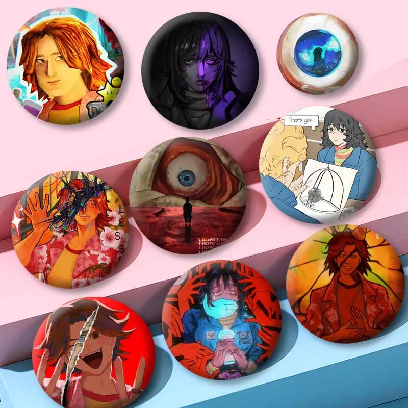 Horror Game M-Mouthwashing Anya Daisuke Brooch Custom Jewelry Accessories Badges Hat Bag Clothes Soft
