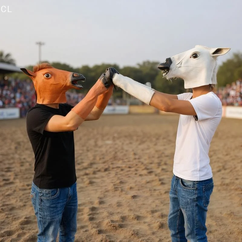 Terrificante máscara de cabeza de caballo para fiestas de disfraces DIY, 1 pieza: perfecta para cosplay de Halloween