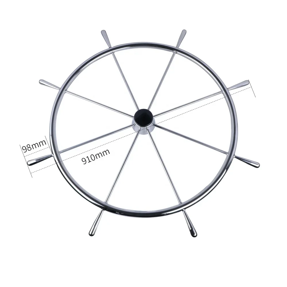 Hot Sale 316 Steering Wheel 8 Spokes Steering Wheel Sailing Type For Yacht