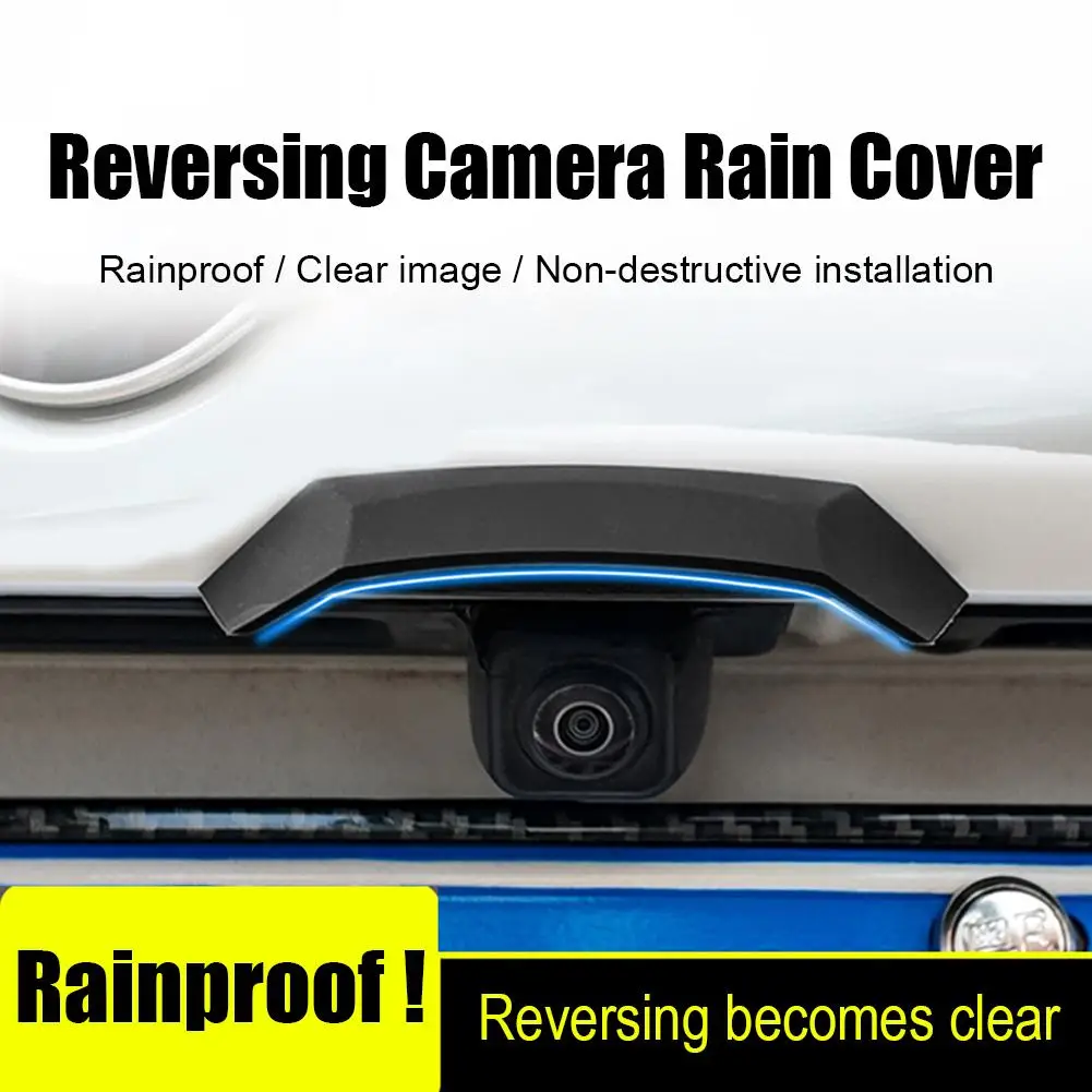 Universal Car Rear View Camera Anti-Rain Cover, Reversing Camera Protection Modification Accessory, Non-Destructive Installation