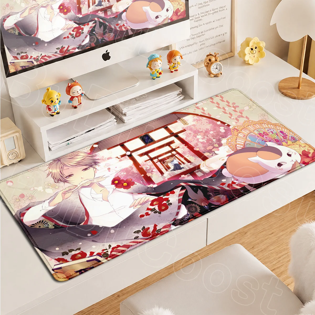 HD-Druck Natsumes Book of Friends Anime Mauspad Großes Gaming-Unterlage XXL Büro-Tastaturmatte Kawaii Madara Gummi-Unterlage – Detail 2