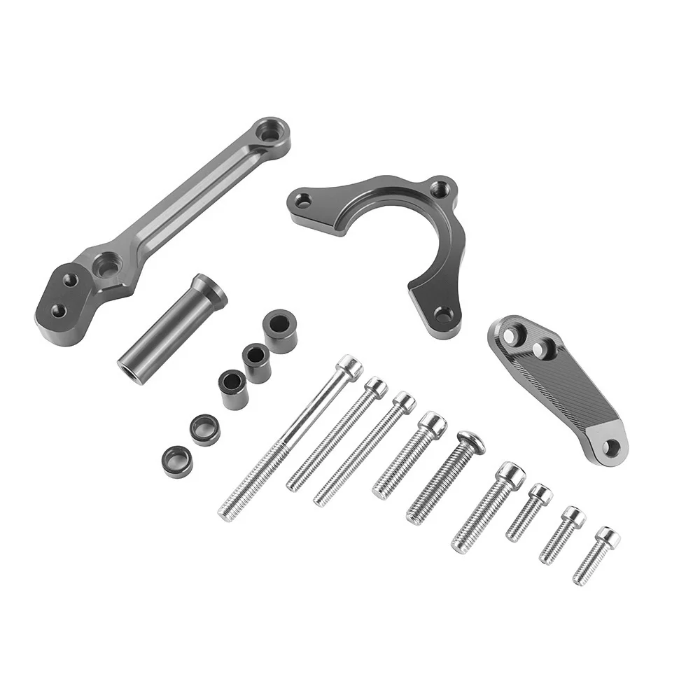 Kit staffa ammortizzatore di sterzo regolabile in alluminio CNC per motocicli per Kawasaki Z900 Z 900 2017-2018