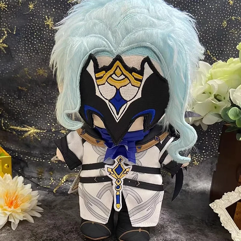

Change Clothes II Dottore Plushie Doll Mask 20cm Genshin Impact Stuffed Toy Doctor Plush Pillow Birthday Holiday Gift Decoration