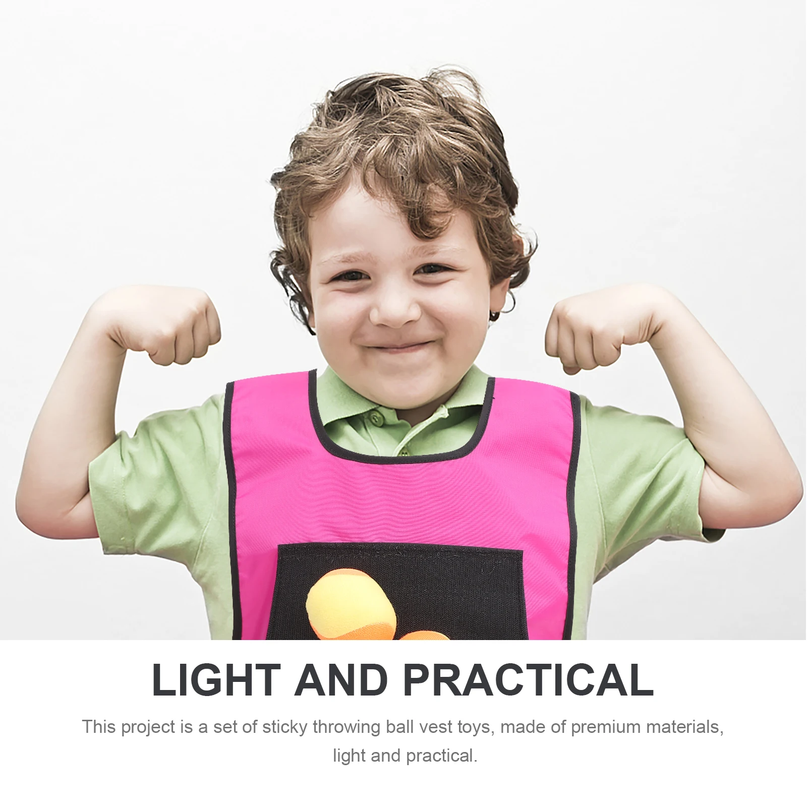 스티커 조끼 Dodgeball 야외 유아 스포츠 장난감 어린이 사냥 게임 파티 장식을위한 타겟 게임 런처 어린이