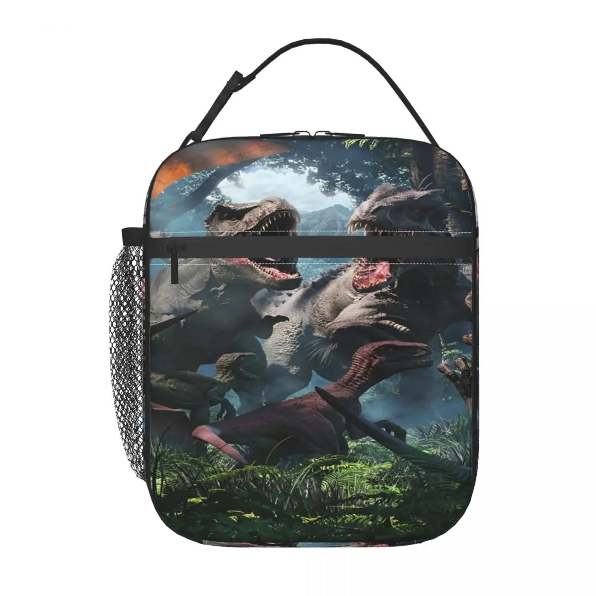 

Jurassic World Insulated Lunch Bag Food Container Portable Thermal Cooler Lunch Boxes For Picnic