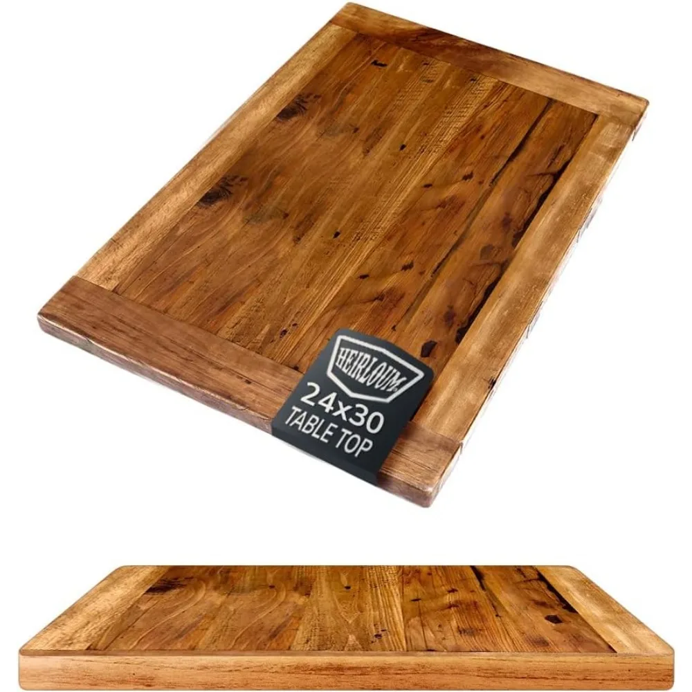 Reclaimed Wood Table Top - Rustic Recycled Solid Wooden Piece Perfect for Signs, Counters, Kitchens, Dining and Coffee Table Top