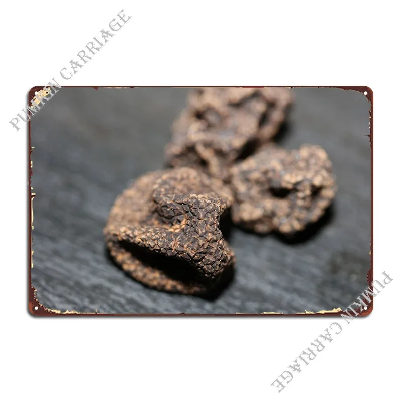 Wild Black Truffles Macro Metal Sign Bar Cinema Design Kitchen Tin Sign Poster