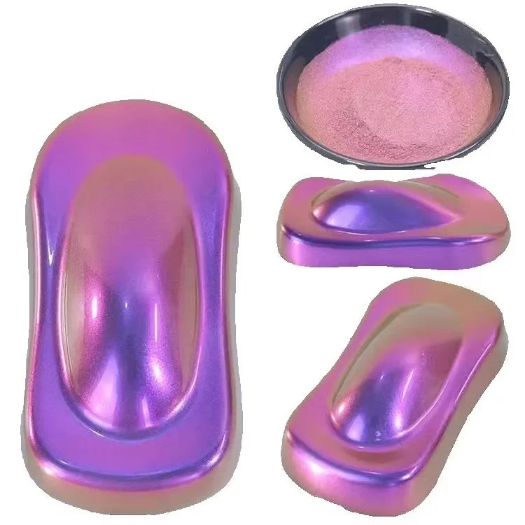 Pigmento perlado metálico para acuarelas/resina epoxi/artesanía, polvo de pintura de coche camaleón, 5042