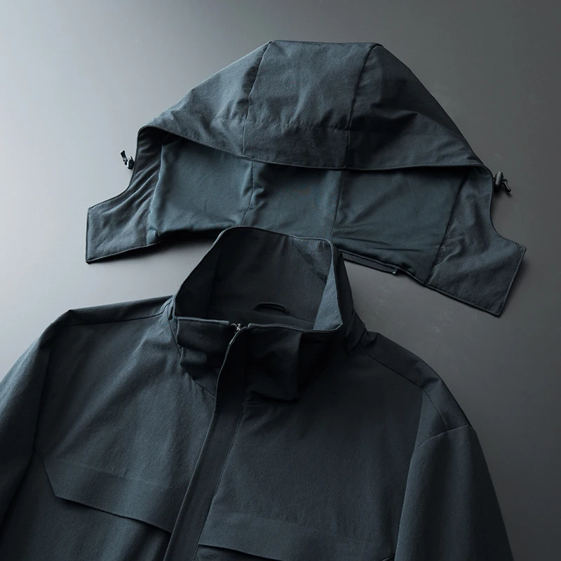 Veste à capuche d'alpinisme en plein air multi-poches pour hommes, veste décontractée pour hommes, grande taille L-8XL, nouvelle tendance de la mode, automne 2024