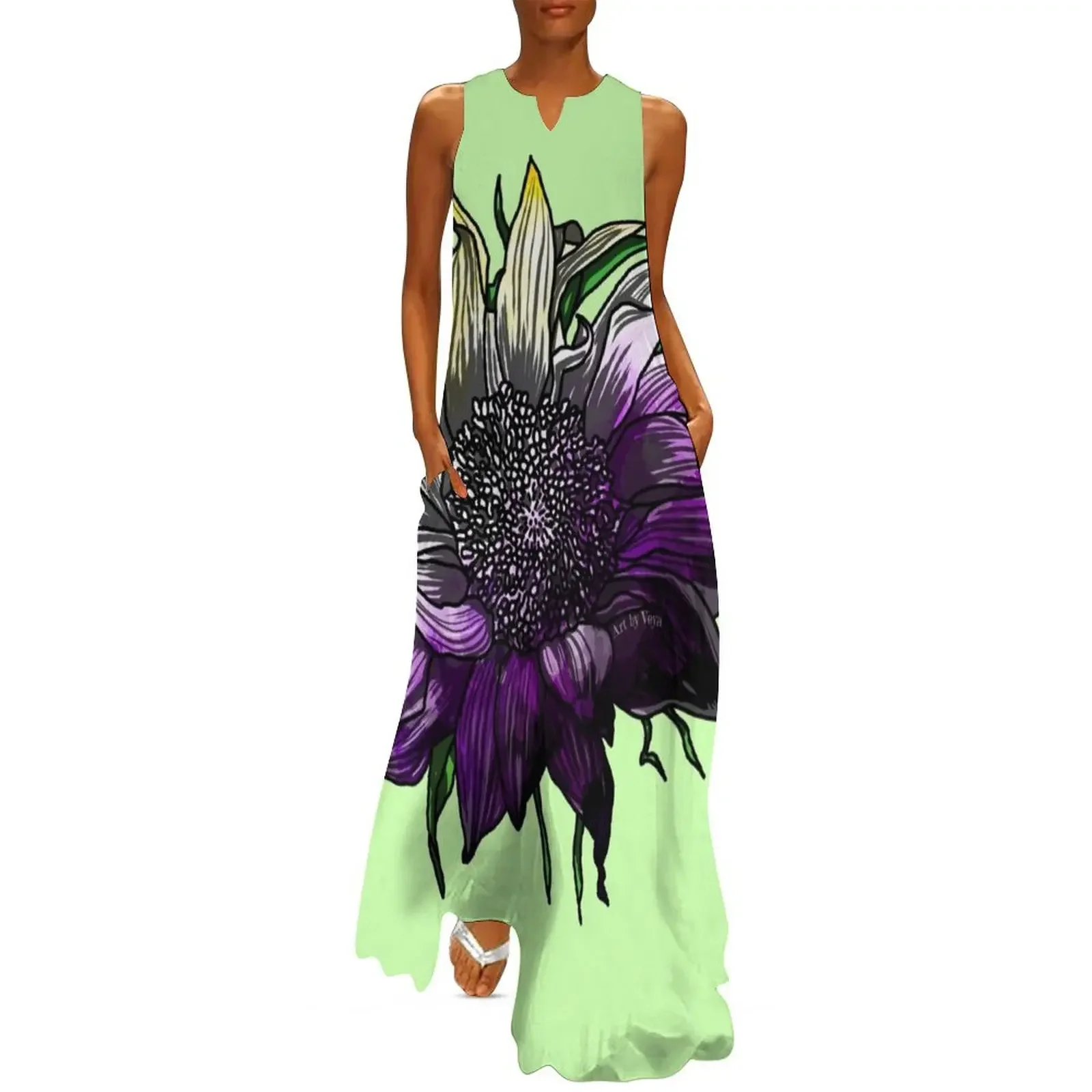 

Enby Sunflower Long Dress dress for women clothes party dresses women women formal occasion dresses Dress