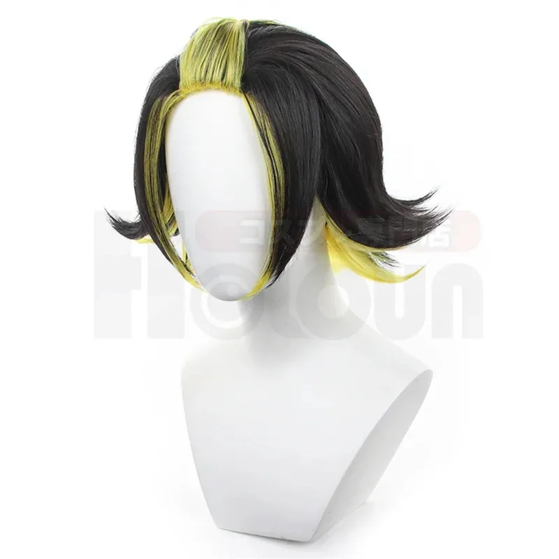 Blue Lock Anime Bachira Cosplay Wig Football Player Rose Net Synthetic Fiber Adjustable Size Heat Resistant Halloween fy1;