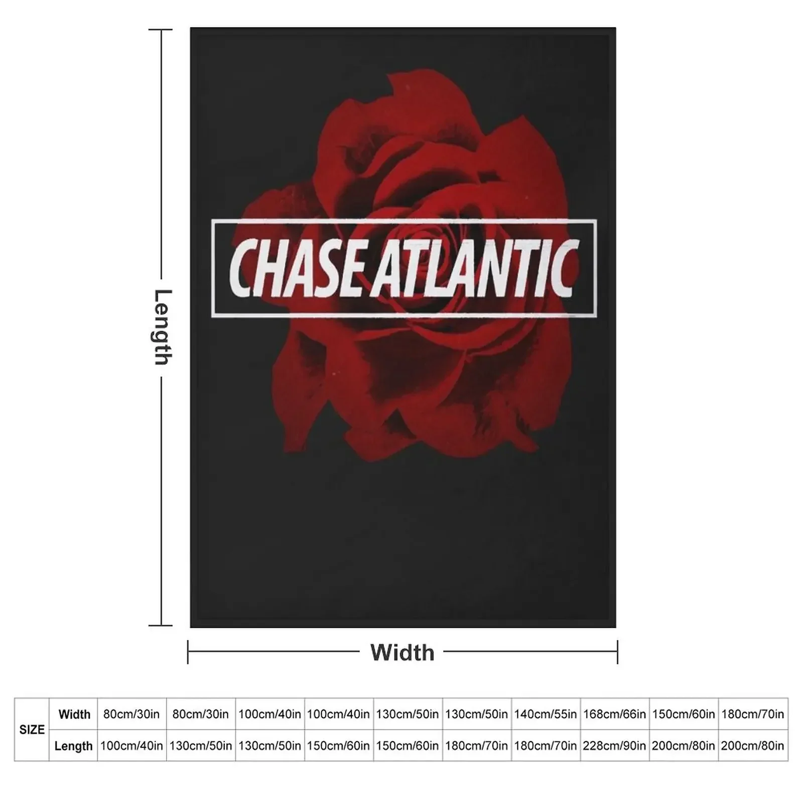 Chase atlantic rose logo classic t shirt Throw Blanket Bed linens Flannel Luxury heavy to sleep Kid'S Comforter Blankets