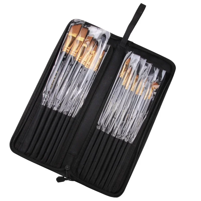 15pcs/set high quality Nylon Multifunction Paint Brush for Oil Painting Watercolor Acrylic Brush Artist Brush Set Art Craft