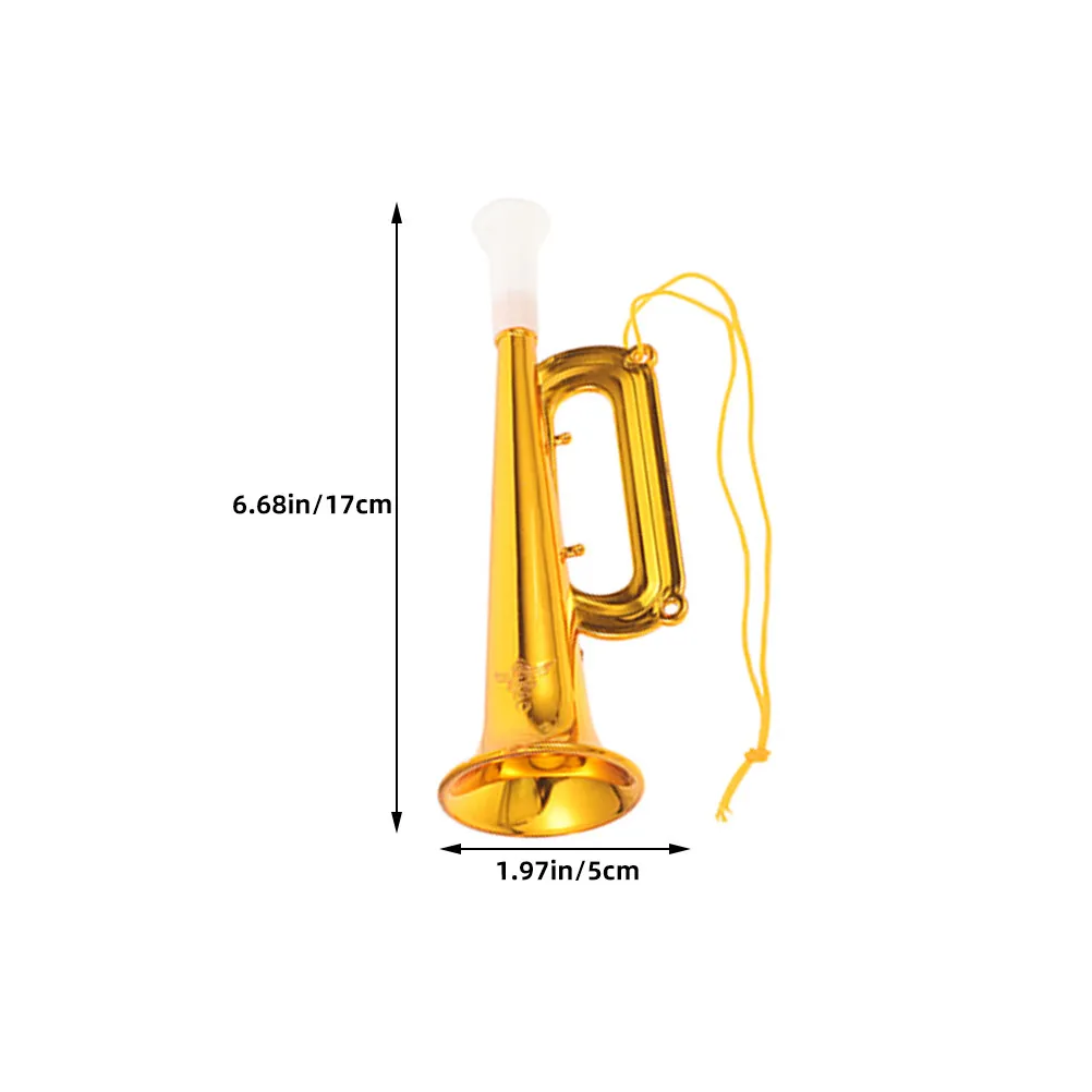 25Pcs Festive Plastic Trumpet Horn Vibrant Colors Loud Clear Sound for Sports Teams Concerts Outdoor Events Party Blowout