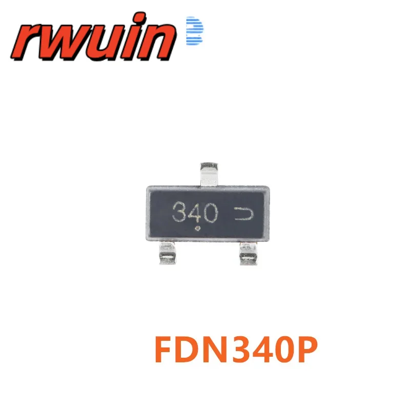 50PCS FDN340P FDN335N FDN338P SOT-23 MOS (Field Effect Transistor) Chip