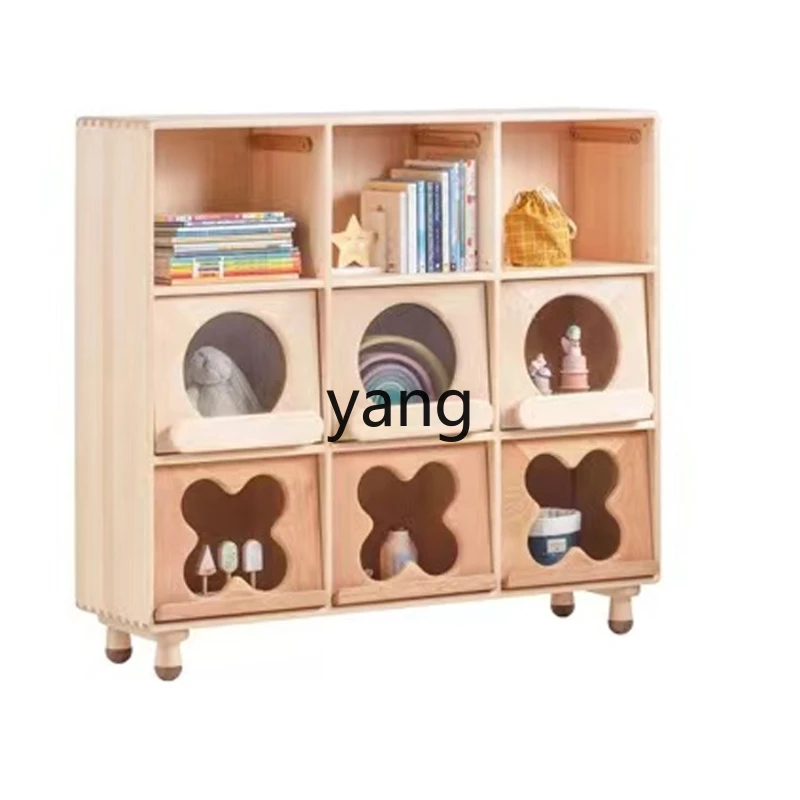 CX all-solid wood children's cabinets, sugar cabinets, multi-functional cabinets, flip boards can be stacked.