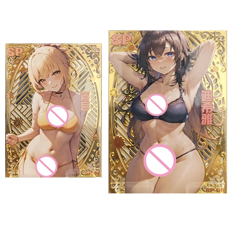 Japanese Anime Goddess Story Yae Miko Shenhe Yoimiya Raiden Shogun Collectible Cards Christmas Birthday Gifts Children's Toys