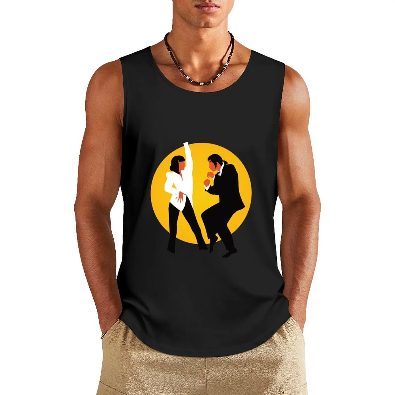 

Pulp Fiction Tank Top summer 2025 t-shirt for man T-shirt male sexy clothes men