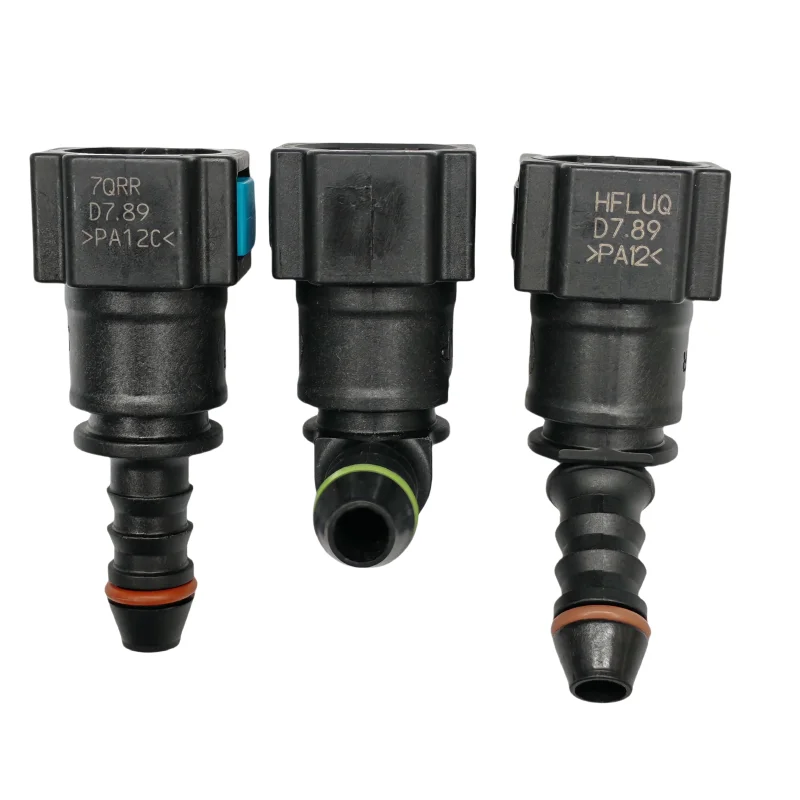 original 7.89mm ID6  auto Fuel line quick connector 180degree 5/16  female fuel pipe fitting quick joint 2pcs a lot