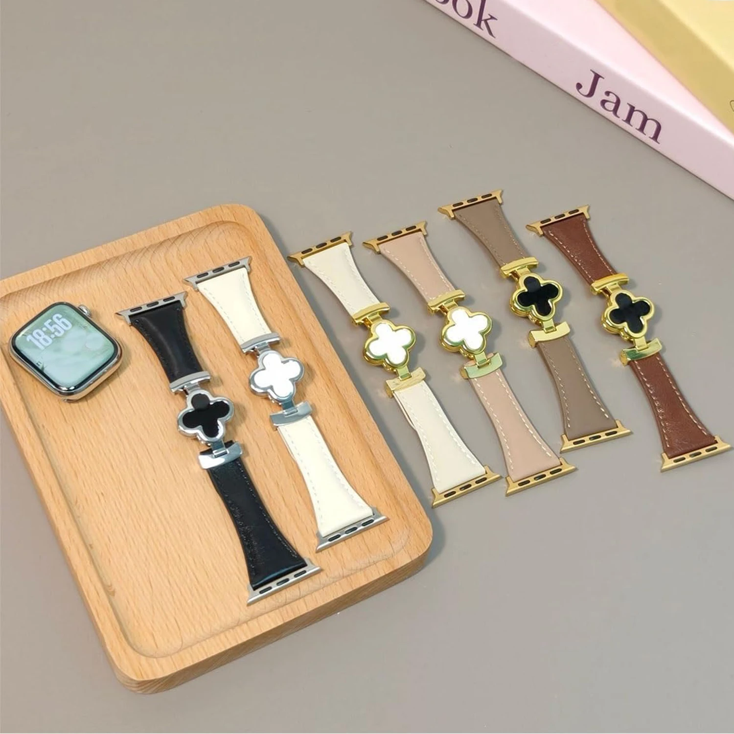 حزام من الجلد الطبيعي لساعة أبل Series11 10 46 مللي متر 42 مللي متر 44 مللي متر 49/45 مللي متر سوار مغناطيسي Correa الفرقة امرأة IWatch 9 8 7 6 5 SE