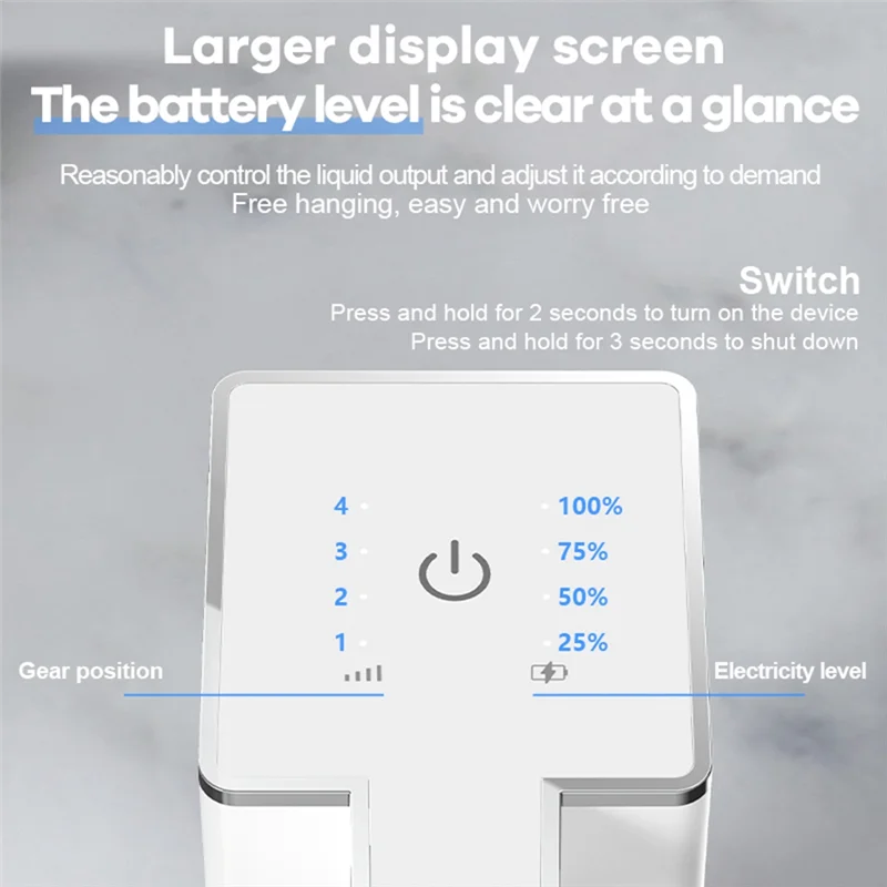 【OFF SHELF】P7 400ML Automatic Sensing Foam Soap Dispenser Electric Charging Hand Wash Dispenser