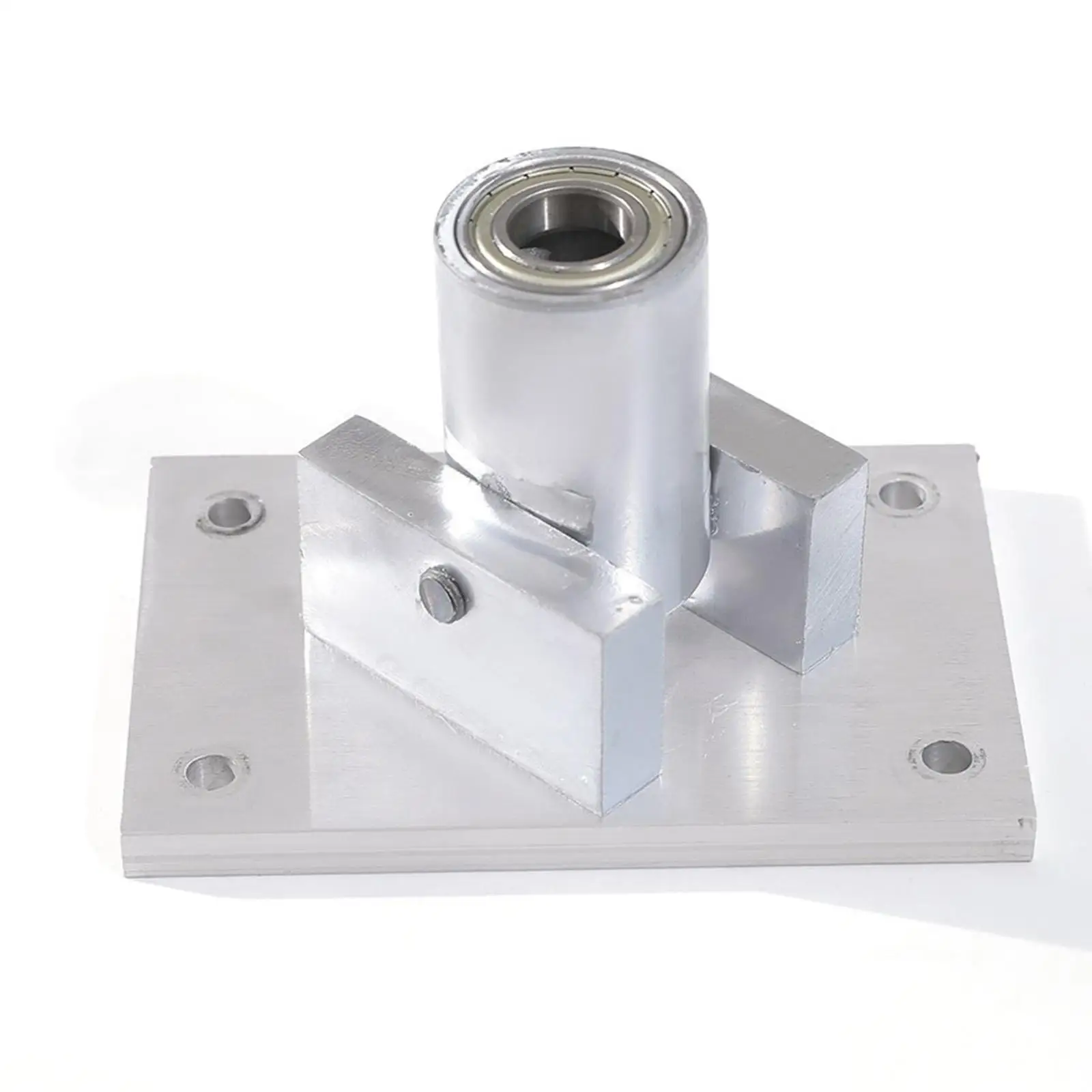 Home Dancing Poles Ceiling Mount Plate Silver Rectangular Top Fixture for Easy Installation and Enhanced Stability