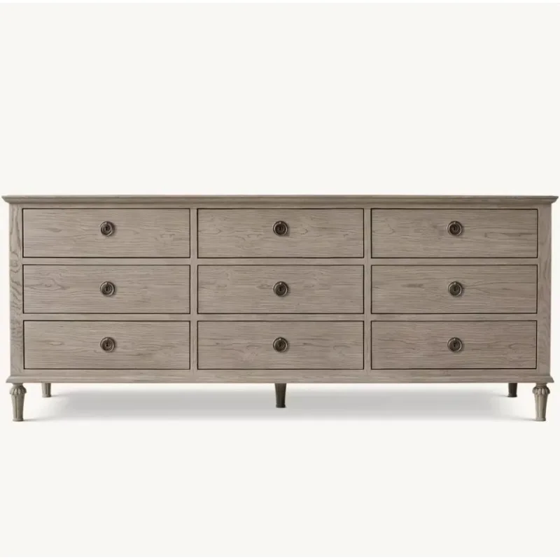 Solid wood high-end luxury series designer, chest of drawers-9 chest of drawers-exquisite chest of drawers