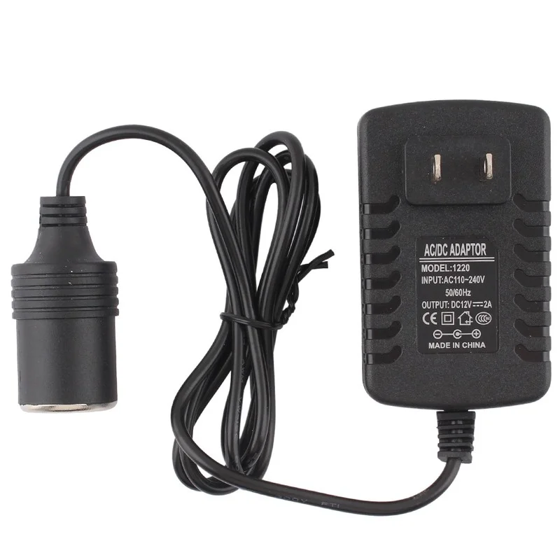 AC Adapter DC 110V 220V to 12V 2A 5A 8A 10A Power Adapter Car Cigarette lighter Converter inverter 220V 12V lighter With EU Plug