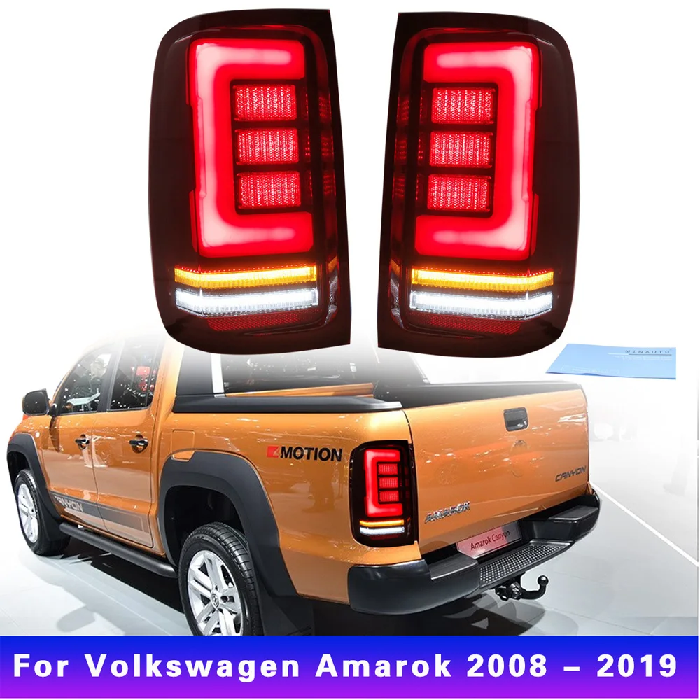 car bumper tail light for Volkswagen Amarok taillight LED 2008~2022y car accessories Taillamp for VW Amarok rear light fog