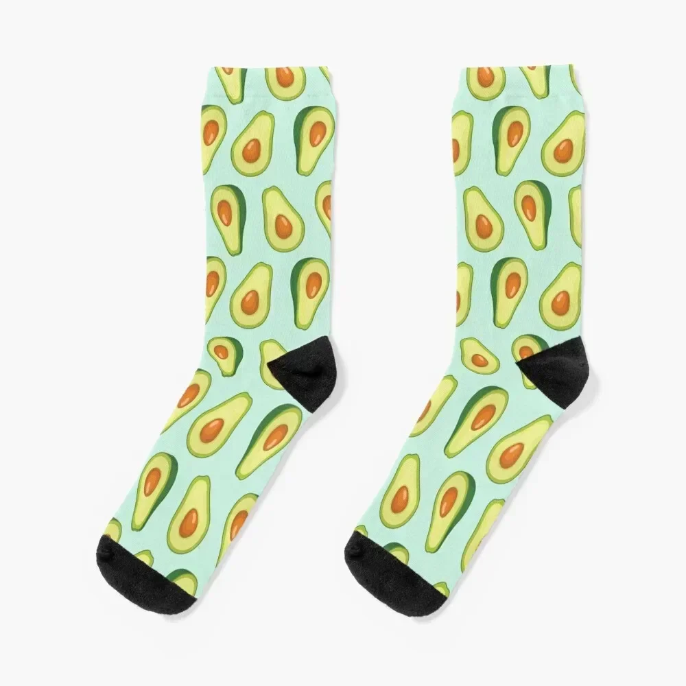 

Avocado Pattern Socks professional running Heating sock japanese fashion Men's Socks Luxury Women's