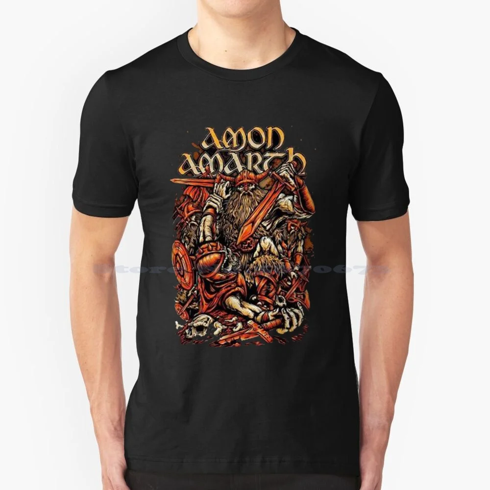 Amon Amarth-Desain T Shirt 100% Cotton Tee Amon Amarth Band Best Seller Amon Amarth Best Selling Music Logo