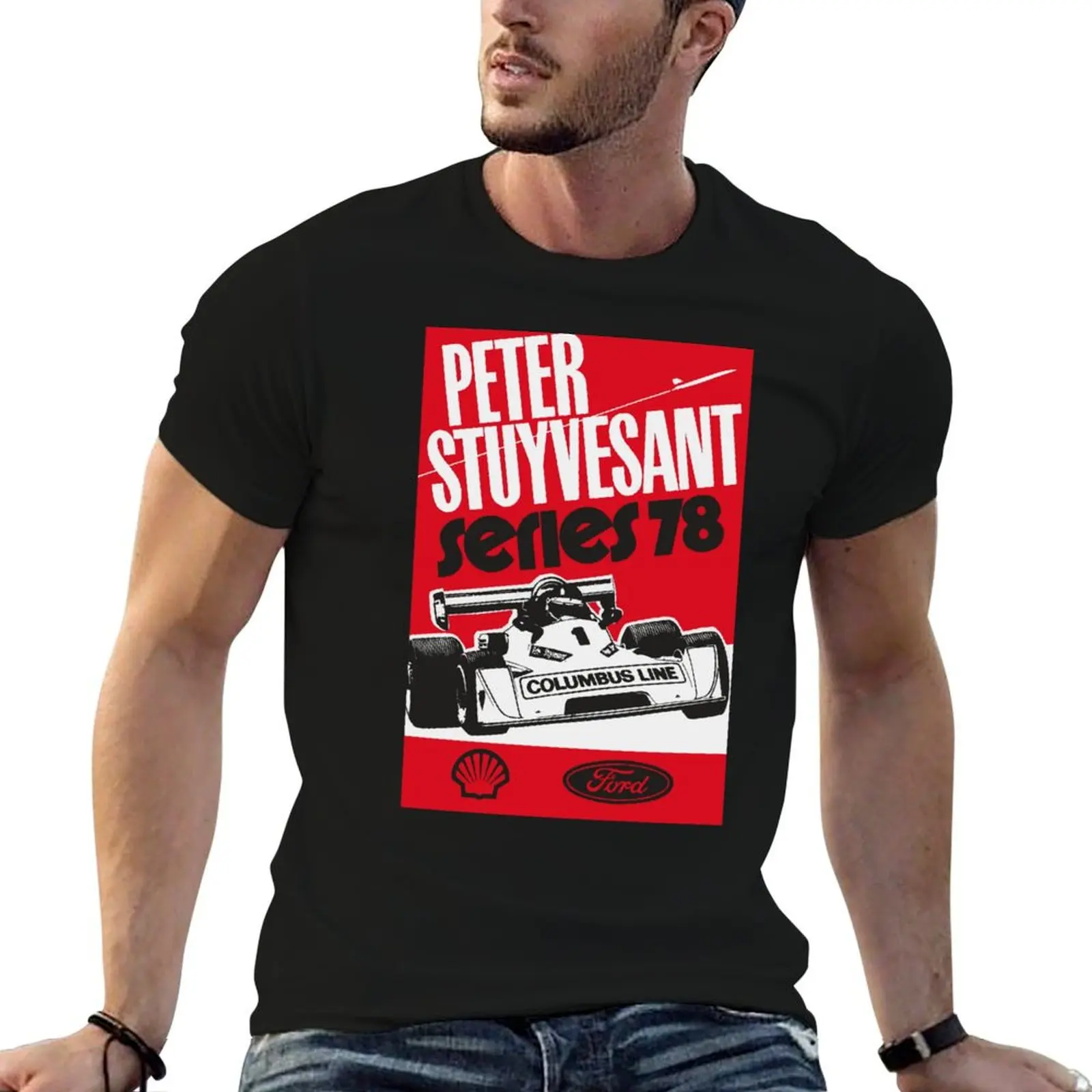 Peter Stuyvesant Racing Series T-Shirt designer shirts oversizeds kawaii clothes mens white t shirts