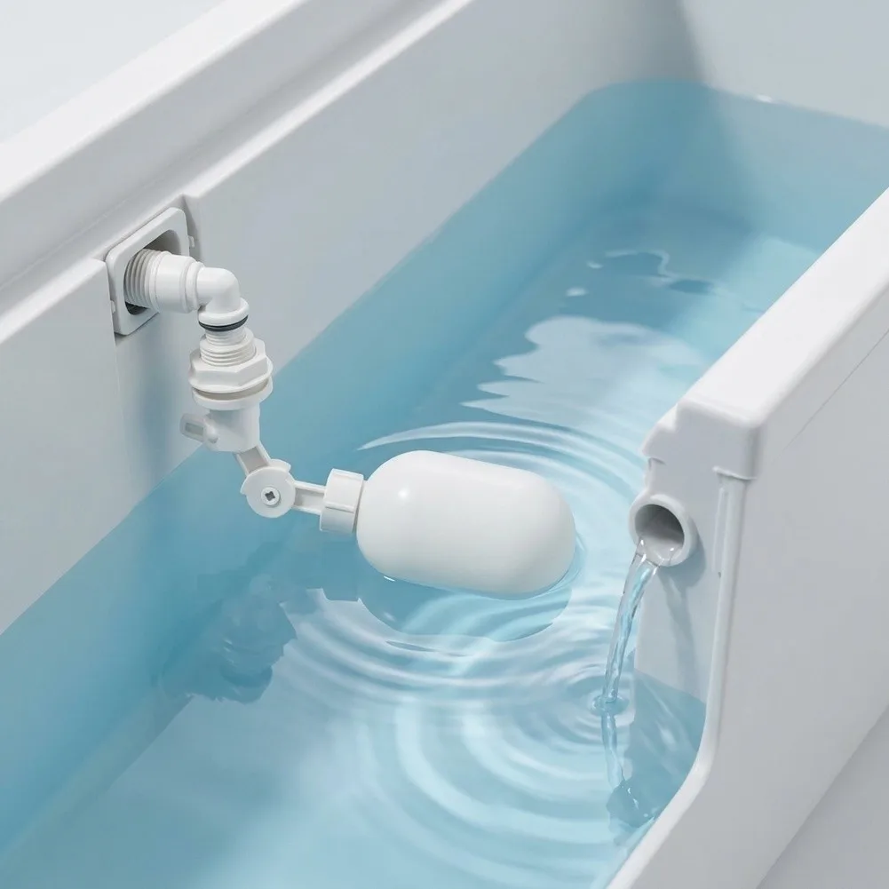 Floating Ball Valve for Aquarium Automatic Water Refill System Prevents Overflow After Water Changes Adjustable Up to 15cm Depth