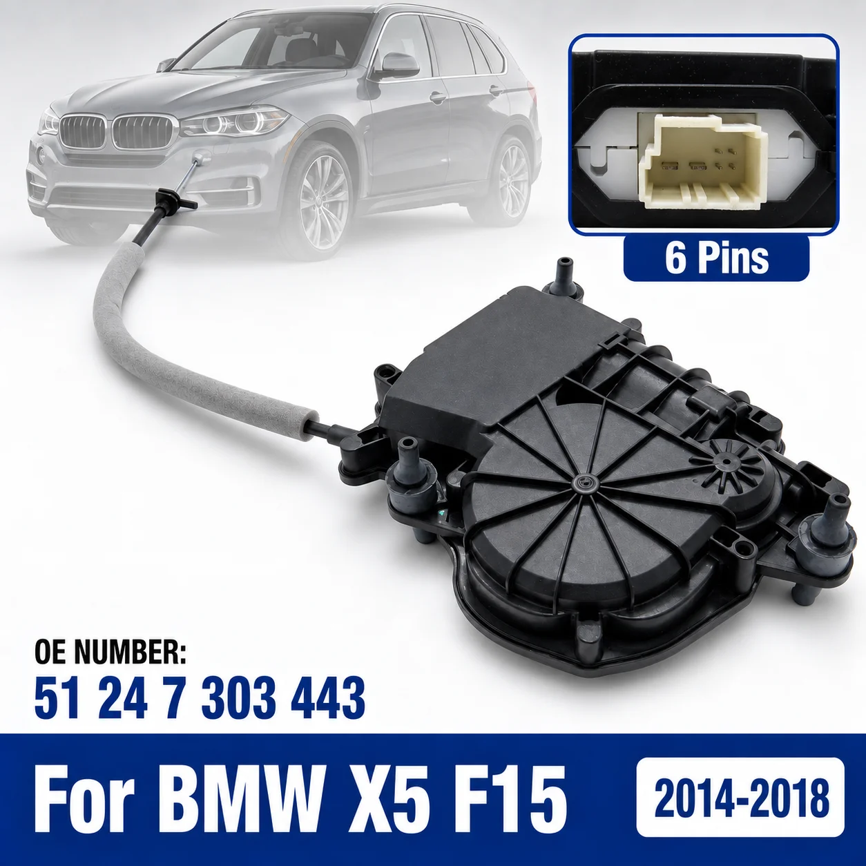Rear Trunk Tailgate Lock Actuator Motor Power Drive For BMW X5 F15 2014-2018 xDrive35i X5 M F85 Liftgate 51247303443