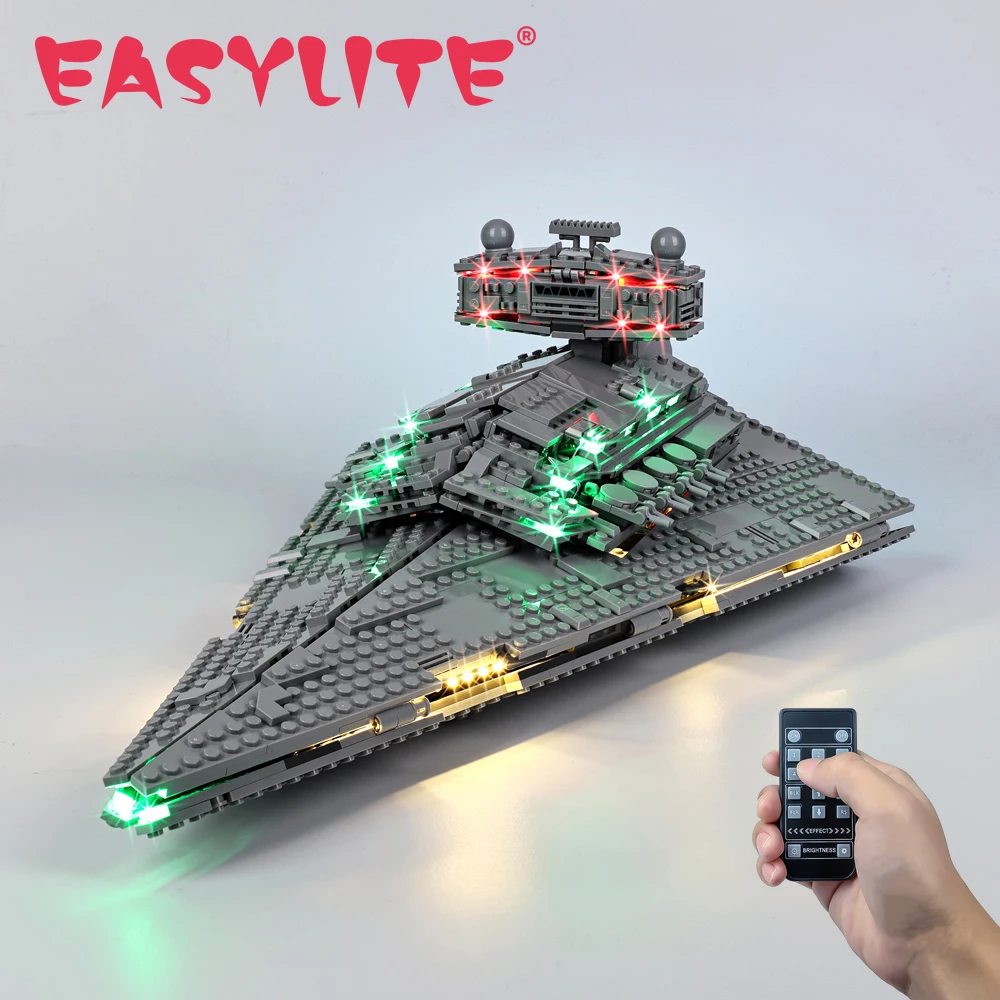 EASYLITE Led Light Kit for Imperial Star Destroyer 75394 Building Blocks Lighting Set No Model