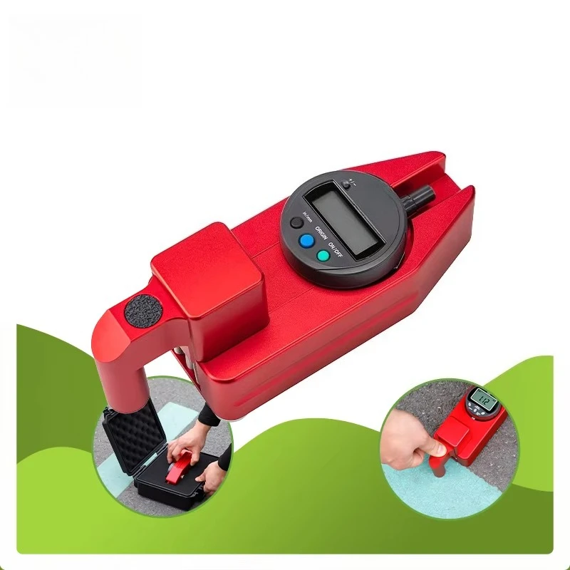 Red Road Marking Thickness Gauge Road Line Detection Equipment
