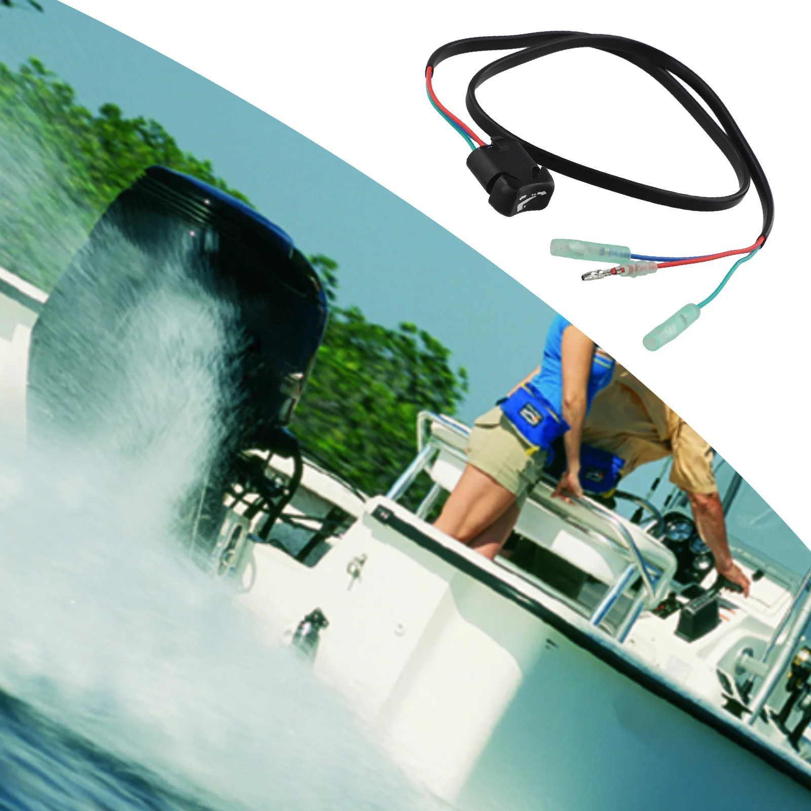 For Suzuki Outboard Replacement Power Trim and Tilt Switch Model 3785093J10 and Play for For Suzuki Outboard Motors