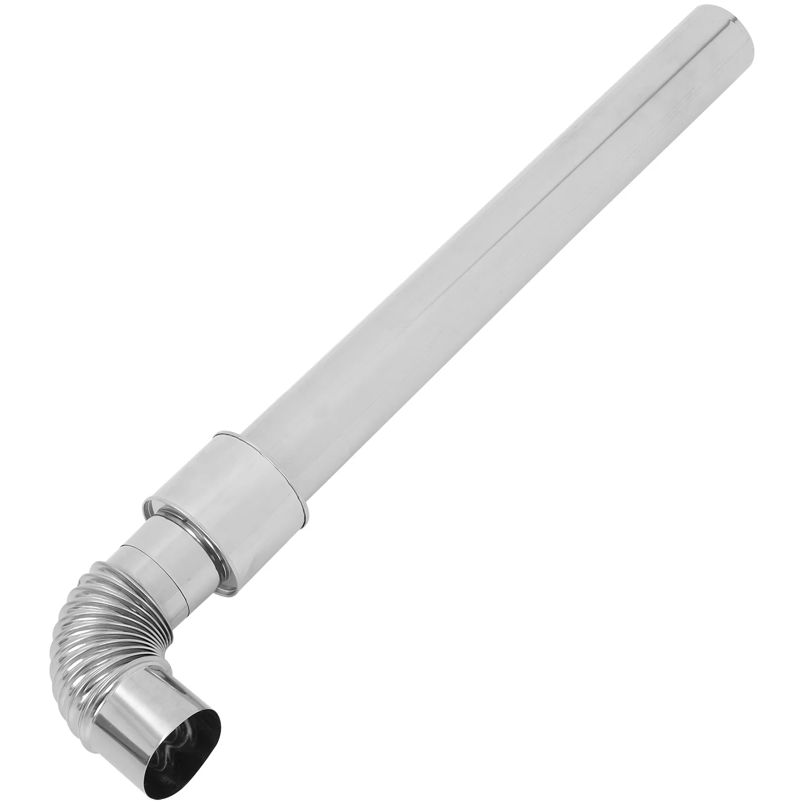 

1 Set Stainless Steel Chimney Pipe Thickened Straight Tube With Elbow For Wood Stove Fireplace Boiler Flue Exhaust Ventilation