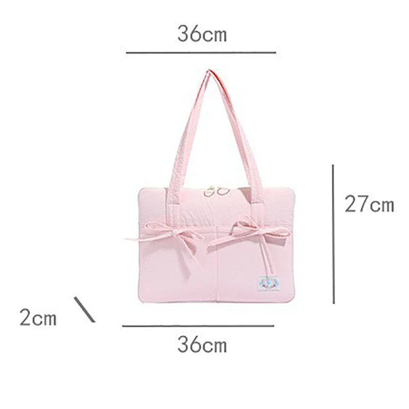Laptop Bag 13 14 Inch Sleeve for Air Pro M1 M2 M3 M4 M5 Case Notebook Cover 13.3 In Inner Bowknot Bag Women's Handbag