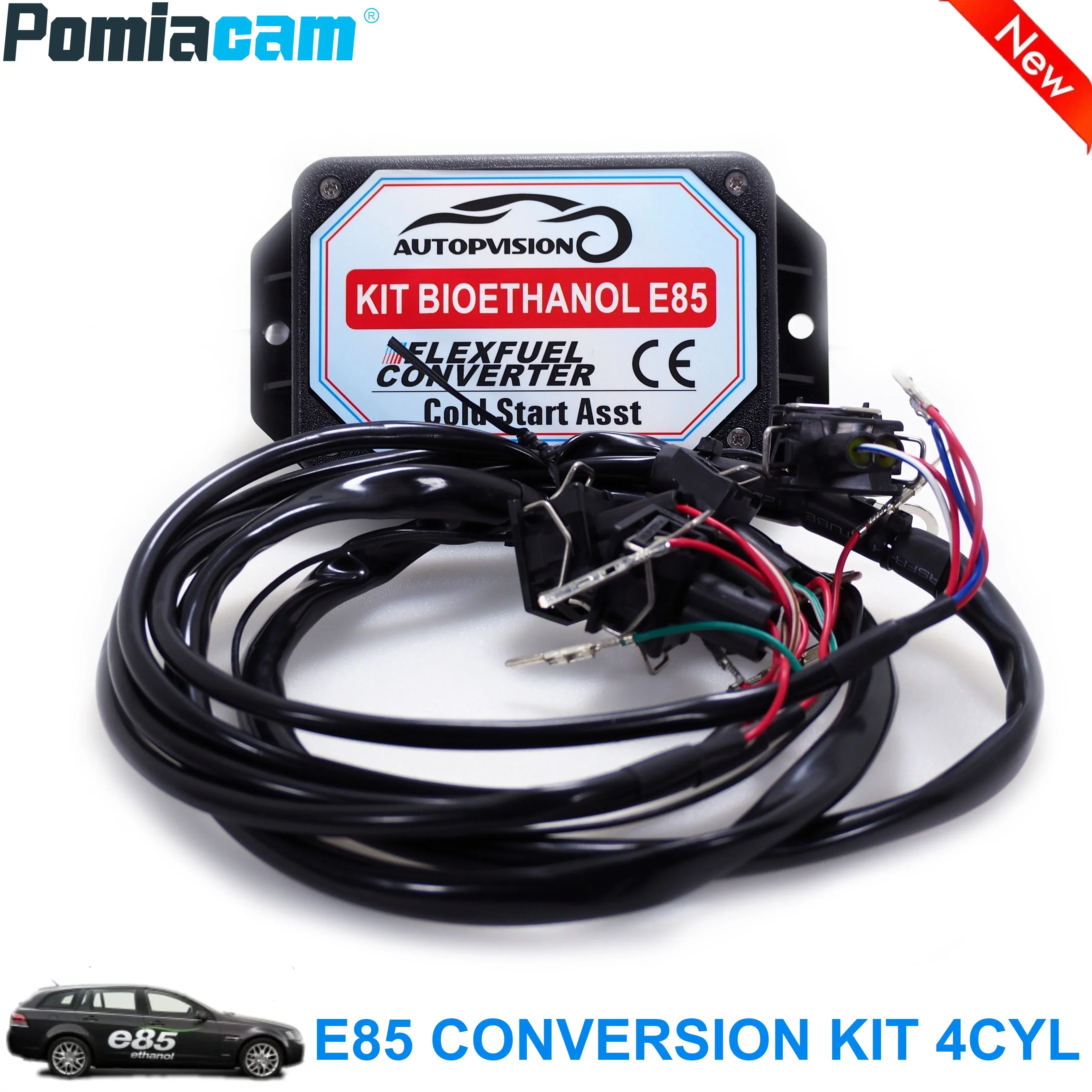 E85 4cyl bioethanol converter Auto conversion kit Flex Fuel ethanol alternative with Cold Start Asst. biofuel e85, ethanol car