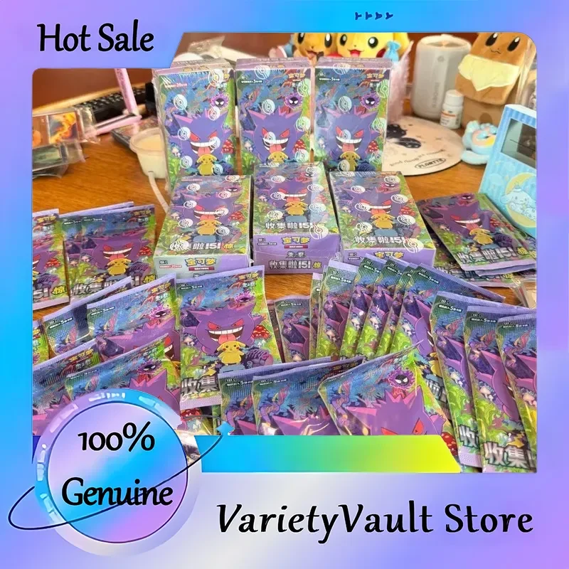 

Original & Genuine Pokemon 151 Booster Pack: Scarlet & Violet Expansion Collectible Trading Cards - Perfect Birthday Gift