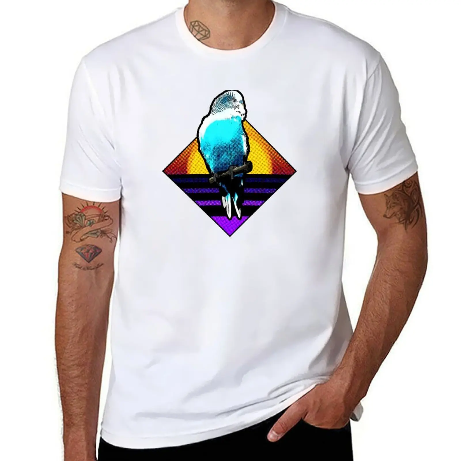 

Comic Cartoon Budgie T-Shirt t shirt men 100% cotton luxury brand t shirt man plain T-Shirt