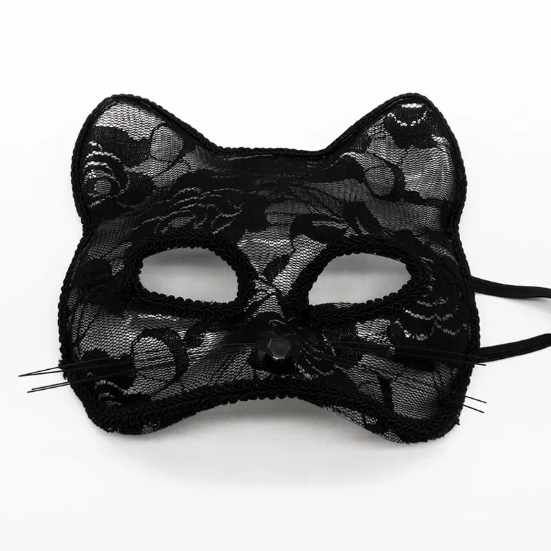 Sexy Spitze Maske Frauen Katze Cosplay liefert Tanz party Leistung Maskerade Fuchs Maske Paar Tier Gesicht Dekor Augen Zubehör