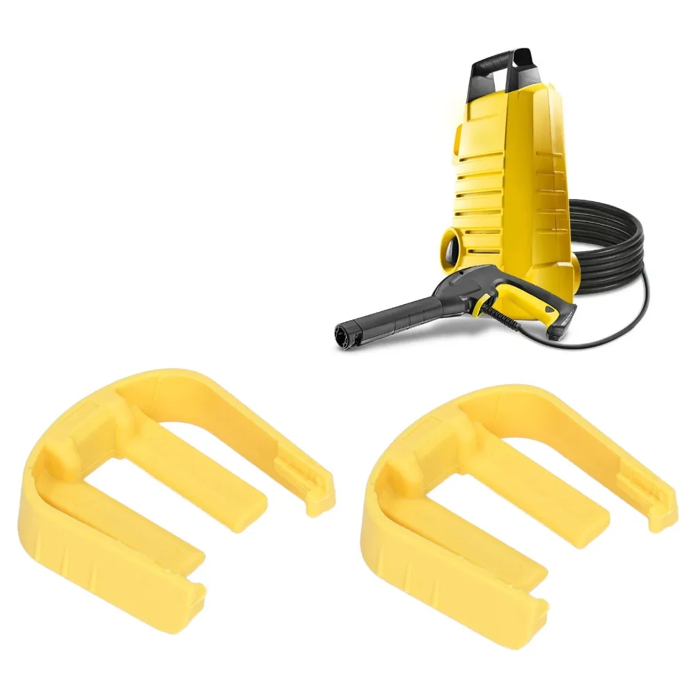 2pcs Yellow Pressure Washer Quick Connector Quick Connect High Pressure Washer Car Washer C Clip Machine Maintenance