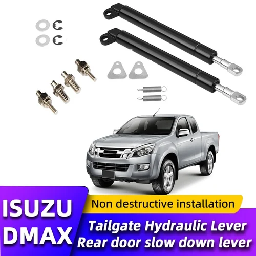 1 par de amortiguadores de puerta trasera, amortiguador de choque, soporte de elevación de resorte de Gas para ISUZU D-MAX 2012-2019