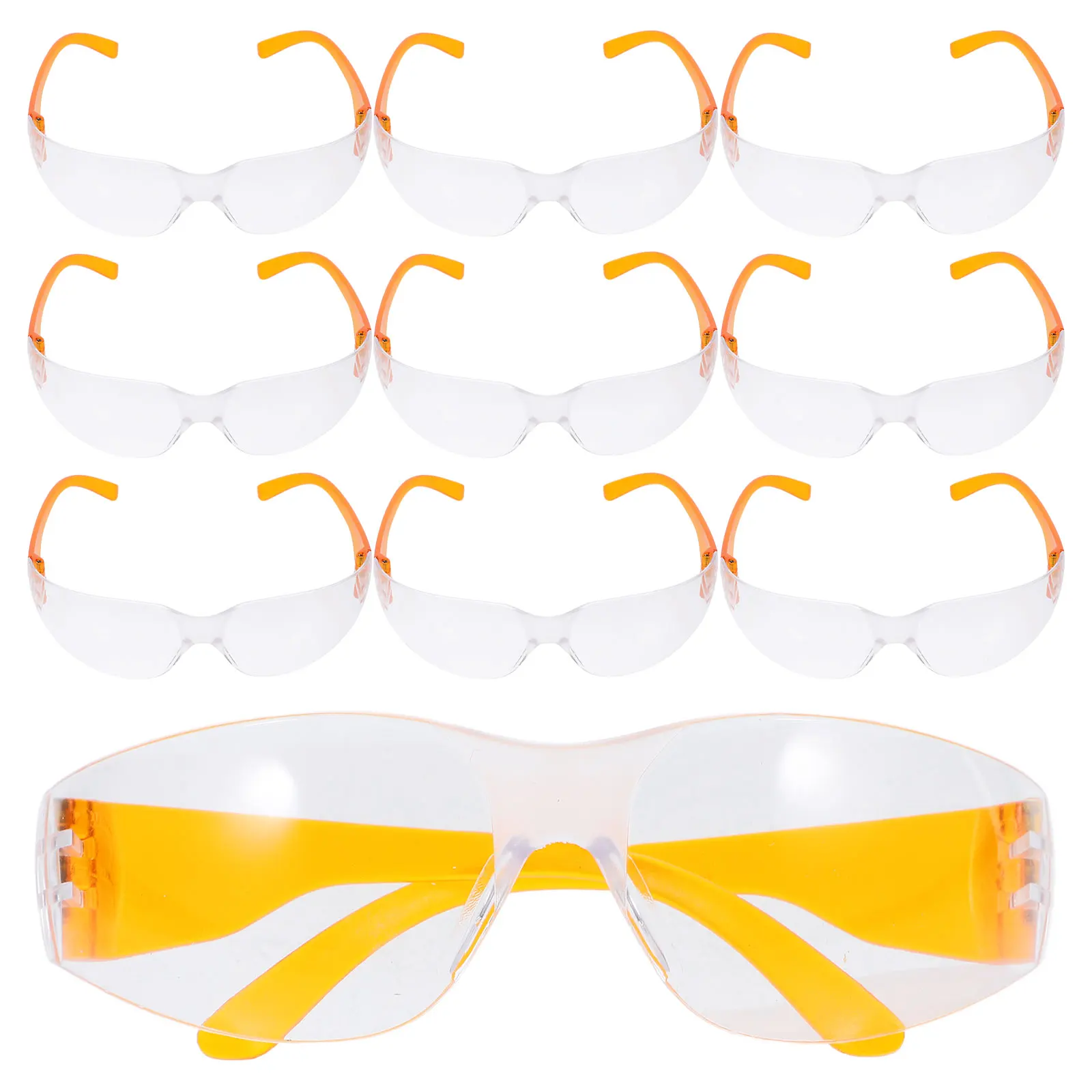 

12pcs Kids Goggles Lightweight Comfortable SwimmingEyewear Game Accessories Swim Equipment Eyeglasses Orange Color