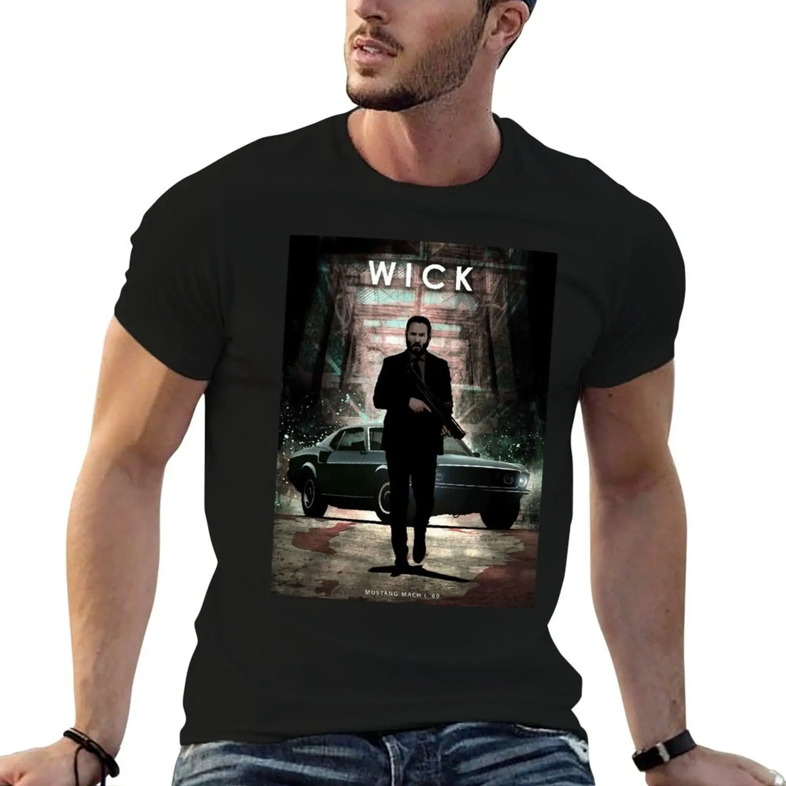 

John Wick T-Shirt man t shirts graphic t shirts for man pack white cotton t shirts man 100% T-Shirt
